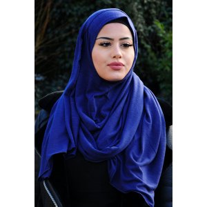 Hijab Kuwaity Melange marine